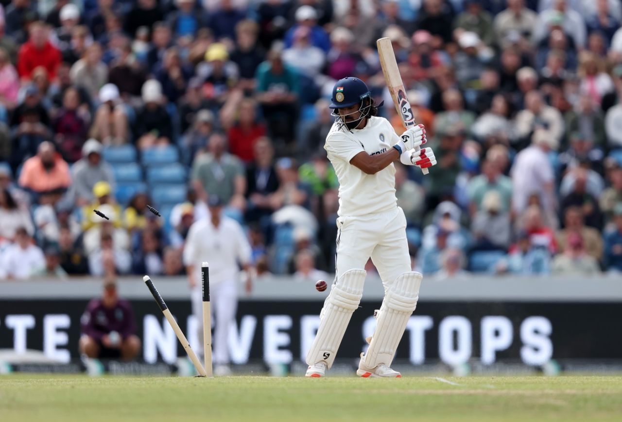 KL Rahul chopped one back onto his stumps, England vs India, 1st Test, Leeds, 4th day, June 23, 2025
