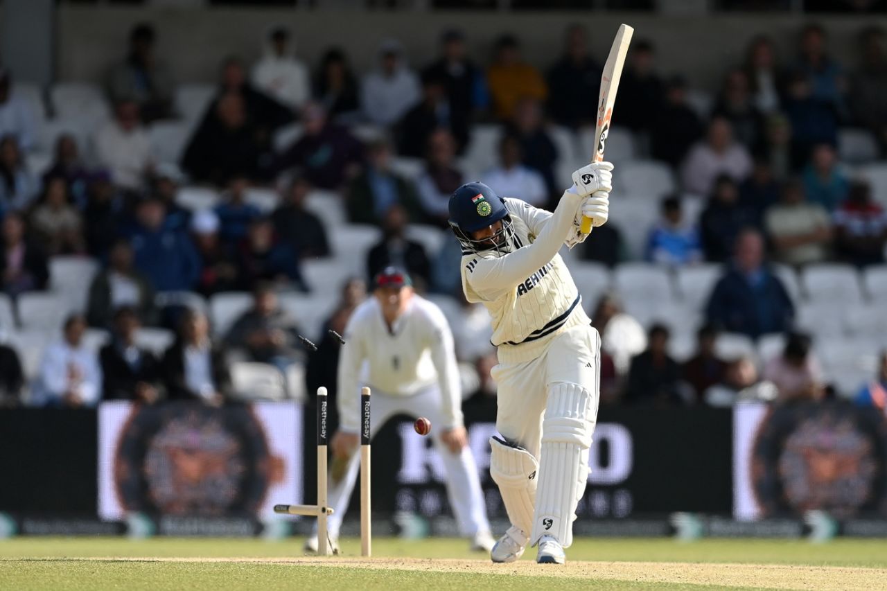 Jasprit Bumrah's middle stump was pegged back by Josh Tongue, England vs India, 1st Test, Leeds, 4th day, June 23, 2025