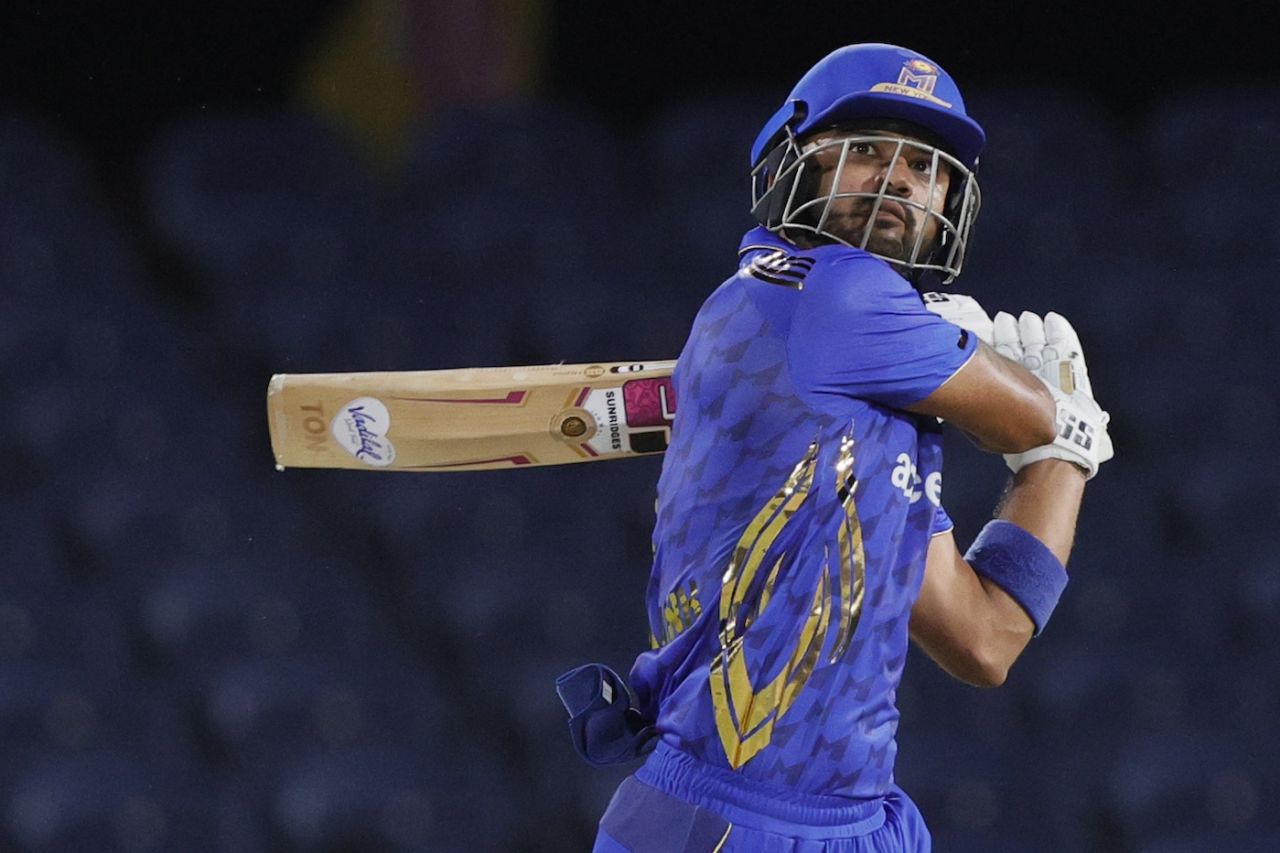 Monank Patel struck a 33-ball 60, MI New York vs San Francisco Unicorns, MLC 2025, Dallas, June 23, 2025