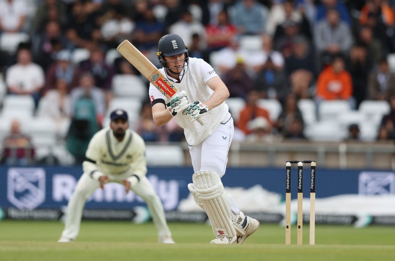 Zak Crawley played steadily to keep the scorecard moving, England vs India, 1st Test, Leeds, 5th day, June 24, 2025