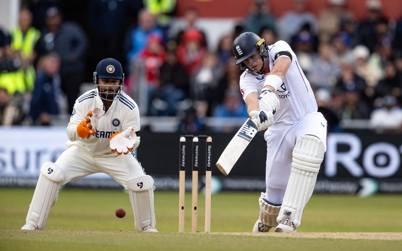 Jamie Smith looked steady in the chase, England vs India, 1st Test, Leeds, 5th day, June 24, 2025