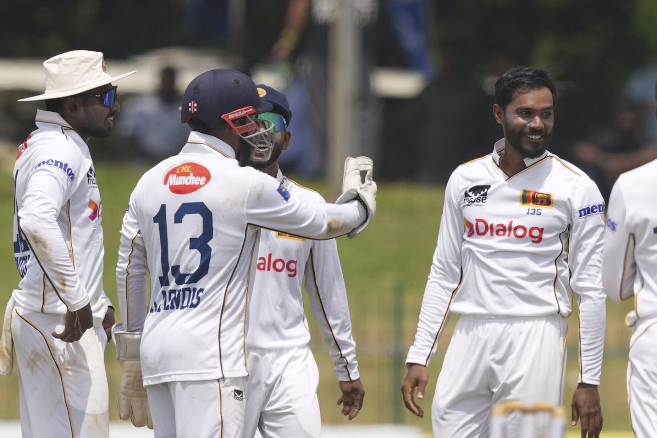 Dhananjaya de Silva struck with his first ball, Sri Lanka vs Bangladesh, 2nd Test, Day 1, Colombo, June 25, 2025