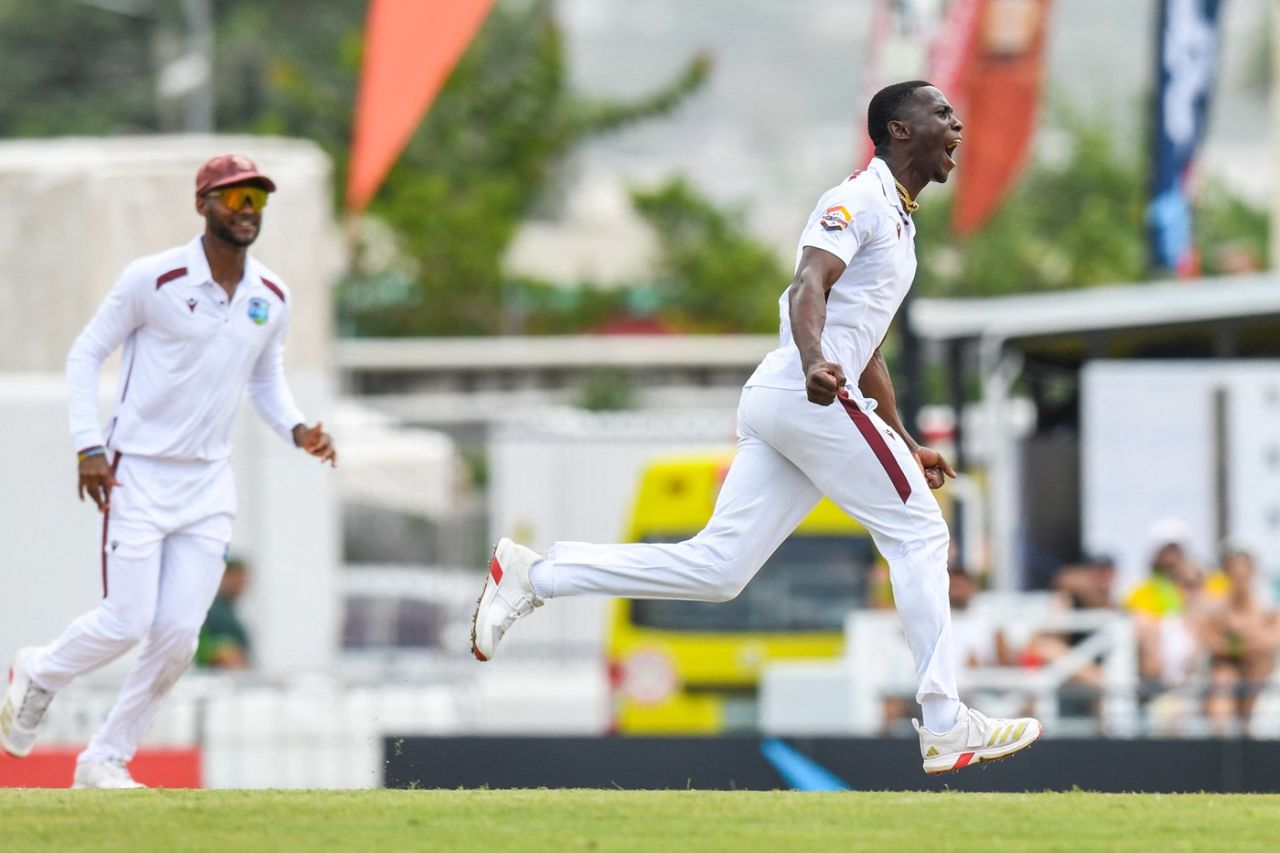 Shamar Joseph had two wickets and two dropped chances in the first hour, West Indies vs Australia, 1st Test, day 1, Barbados, June 25, 2025