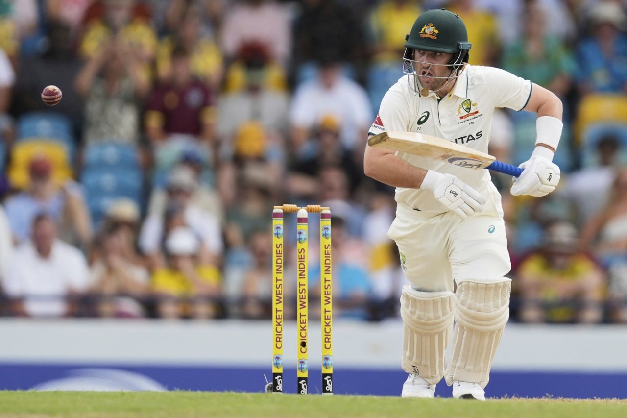 Josh Inglis lasted only 15 balls in his first Test at No. 4, West Indies vs Australia, 1st Test, day 1, Barbados, June 25, 2025