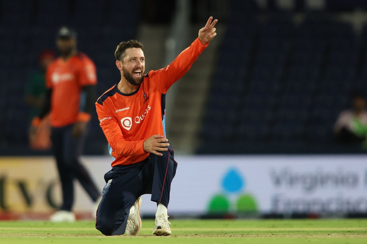 Matthew Short picked up 3 for 12 from his four overs, San Francisco Unicorns vs Seattle Orcas, MLC, Dllas, June 25, 2025