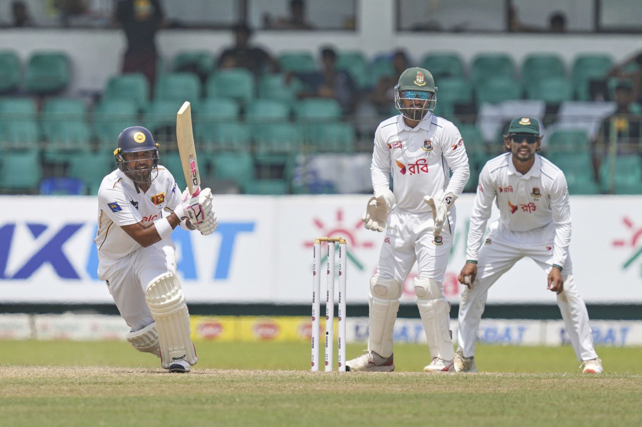 Dinesh Chandimal was off to a quick start, Sri Lanka vs Bangladesh, 2nd Test, Day 2, Colombo, June 26, 2025