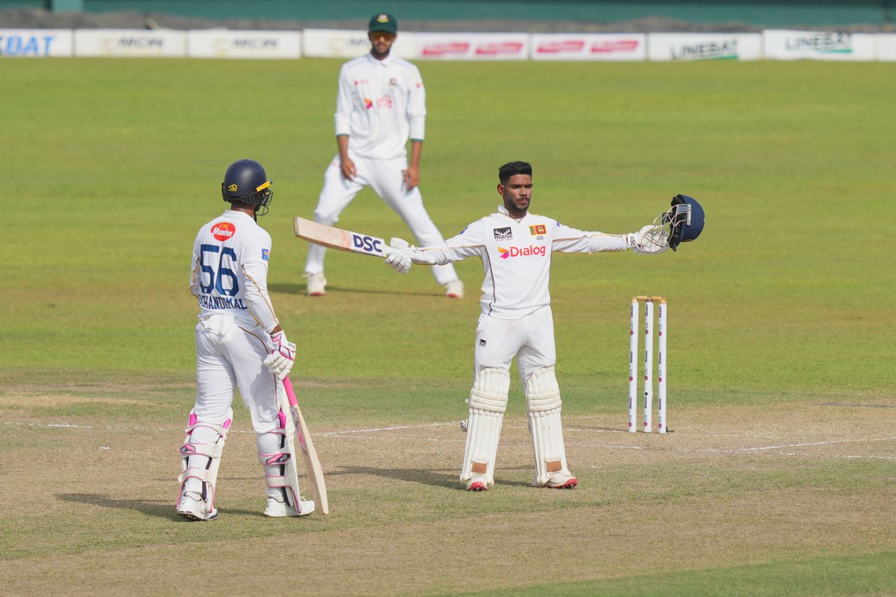 Pathum Nissanka hit back-to-back centuries, Sri Lanka vs Bangladesh, 2nd Test, 2nd day, Colombo, June 26, 2025