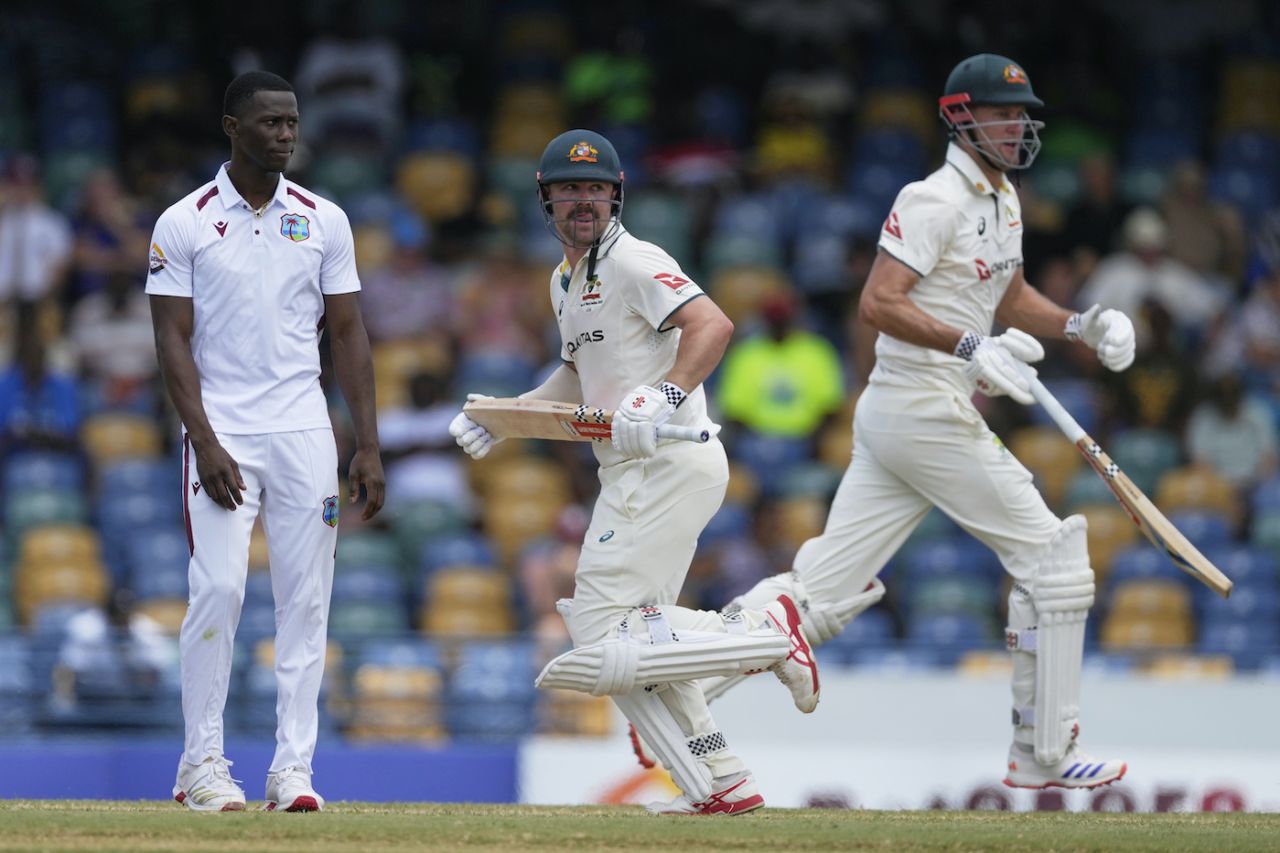 Travis Head and Beau Webster got the first century stand of the Test, West Indies vs Australia, 1st Test, 3rd day, Barbados, June 27, 2025