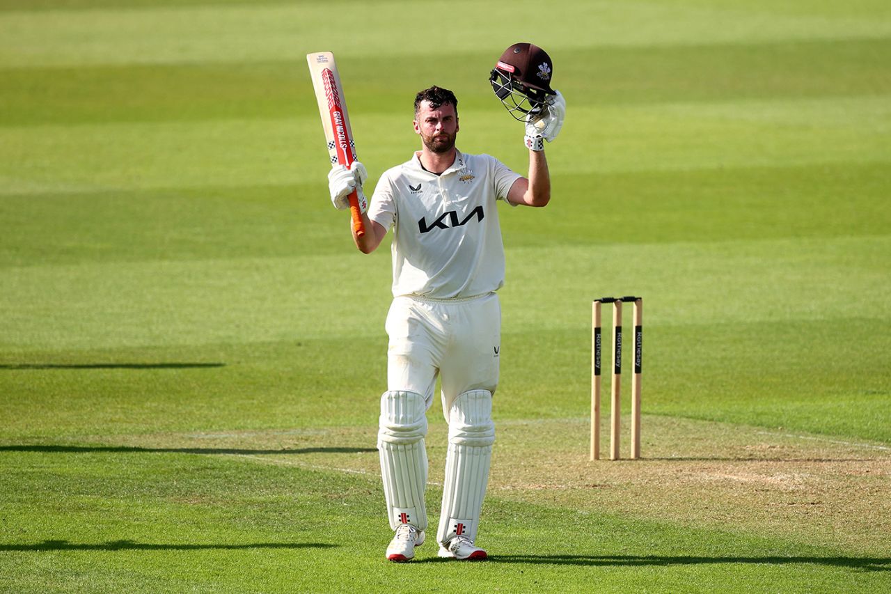 Dom Sibley batted through the day to finish 169 not out, Surrey vs Durham, County Championship, The Oval, June 29, 2025