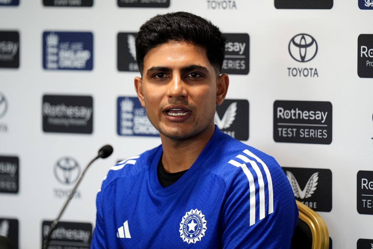 Shubman Gill addresses the media ahead of the second Test, England vs India, 2nd Test, Birmingham, July 1, 2025