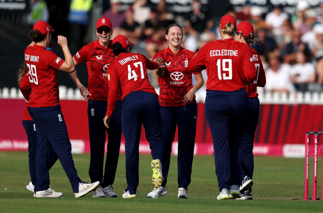 Lauren Filer struck early, England vs India, 2nd women's T20I, Bristol, July 1, 2025