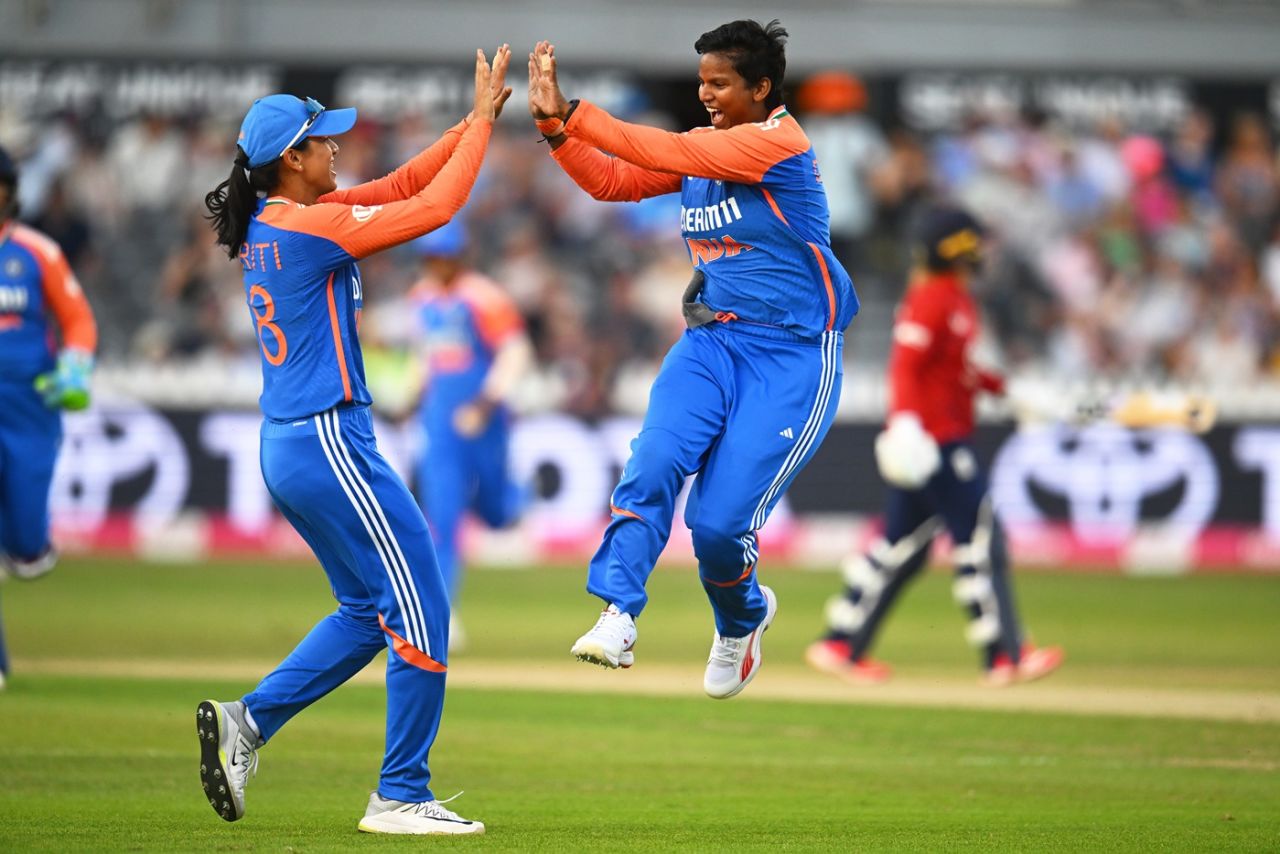 Deepti Sharma dismissed Danni Wyatt-Hodge twice in two games, England vs India, 2nd Women's T20I, Bristol, July 1, 2025