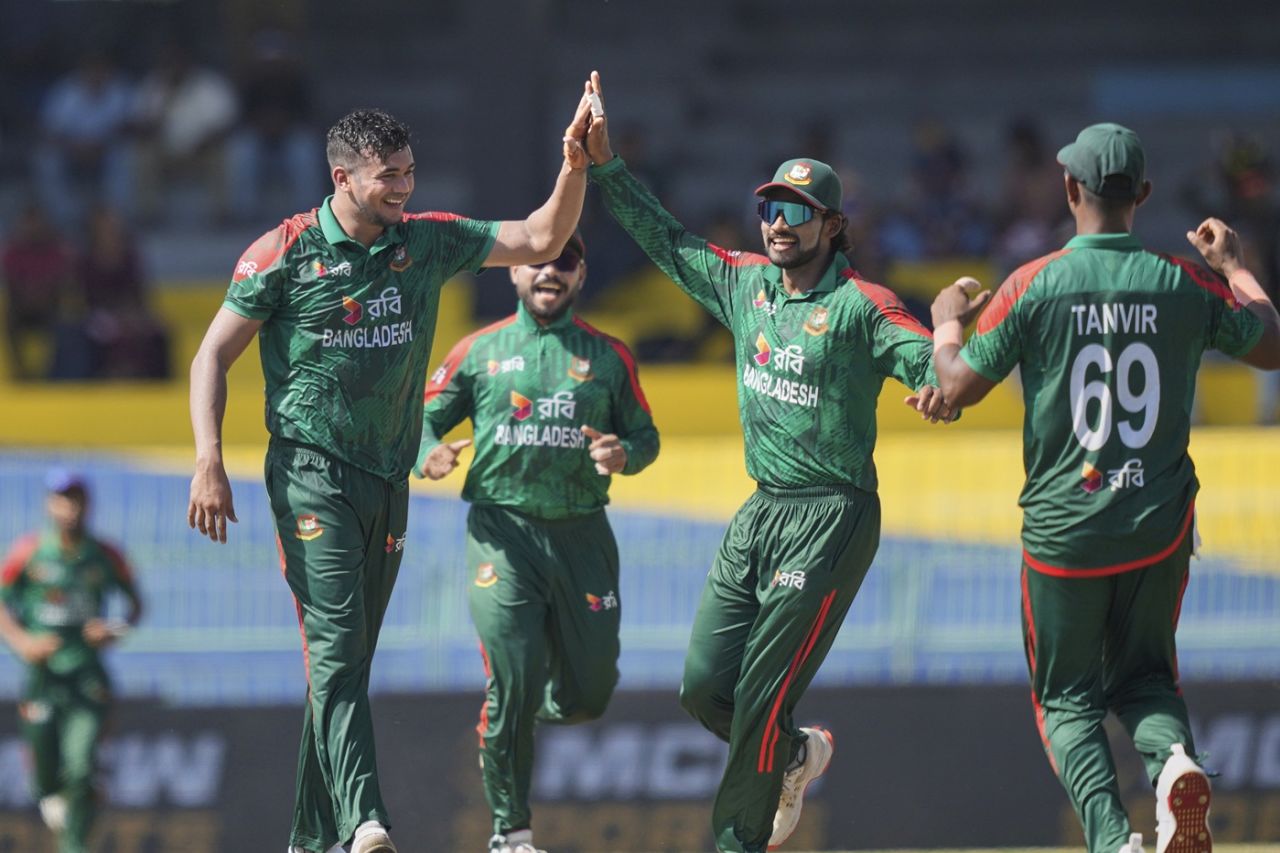 Taskin Ahmed got two wickets in the powerplay, Sri Lanka vs Bangladesh, 1st ODI, Colombo (RPS), July 2, 2025