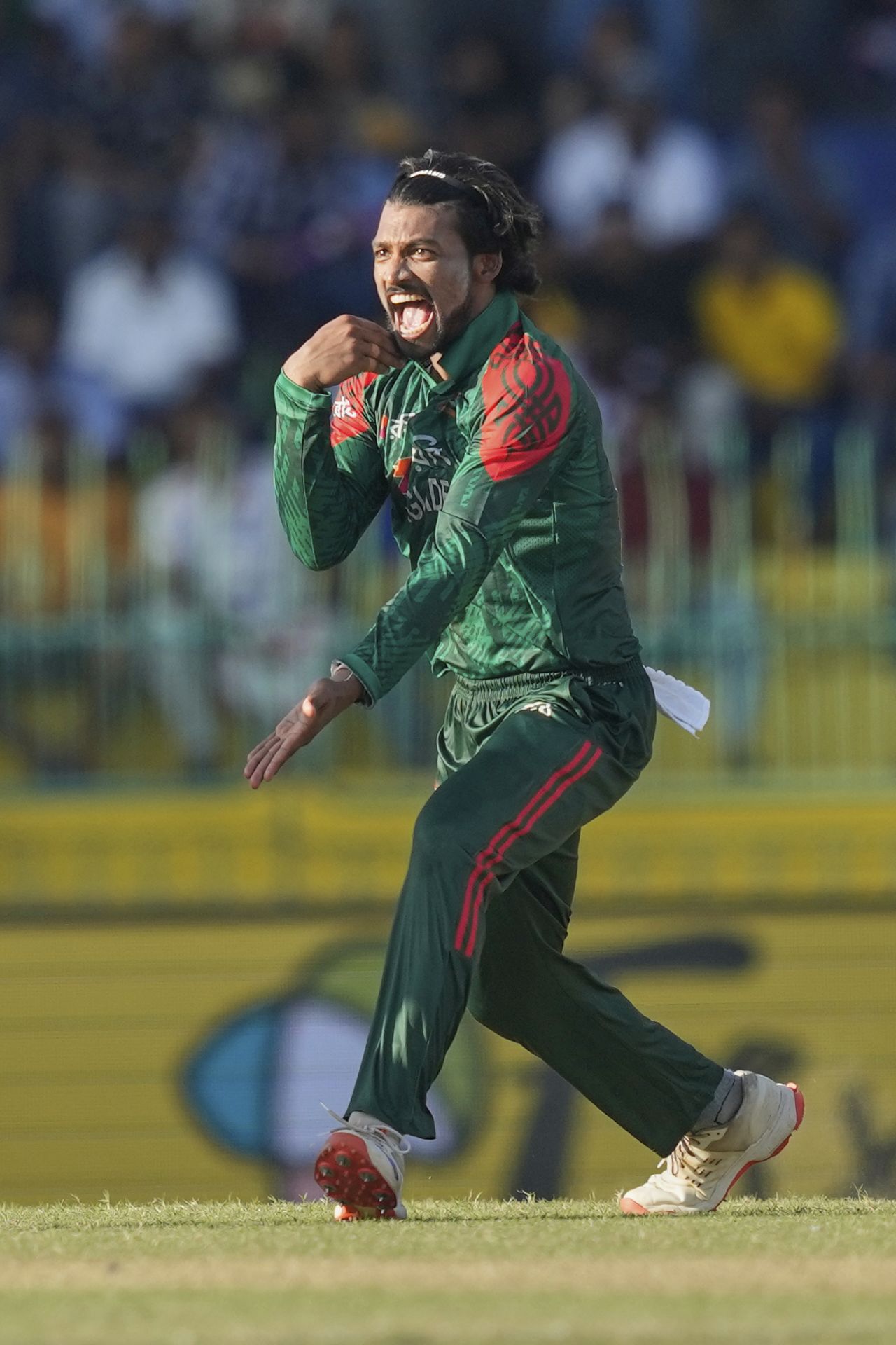 Najmul Hossain Shanto produced a bonus wicket with his part-time spin, Sri Lanka vs Bangladesh, 1st ODI, Colombo (RPS), July 2, 2025