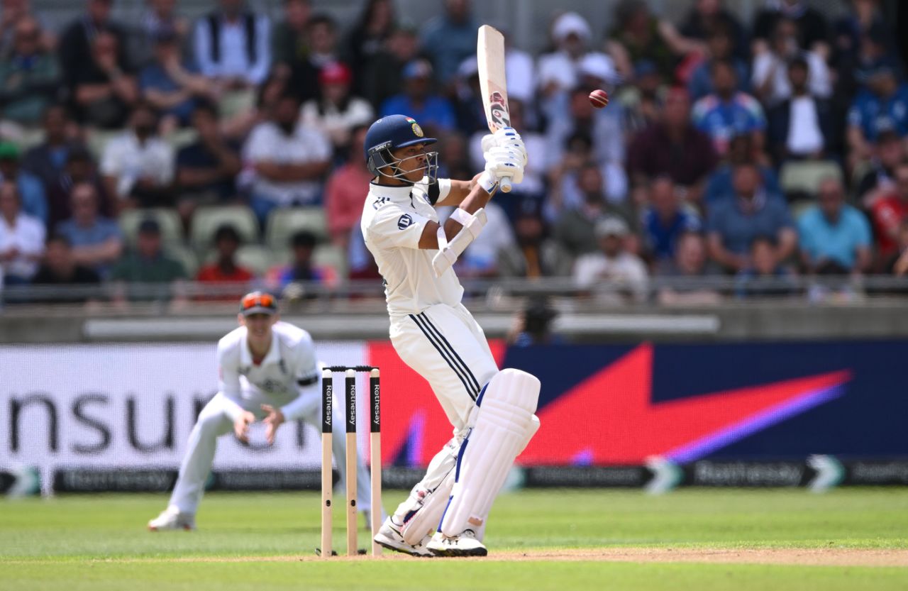 Yashasvi Jaiswal brought out some T20 flair in whites, England vs India, 2nd Test, Birmingham, Day 2, July 2, 2025
