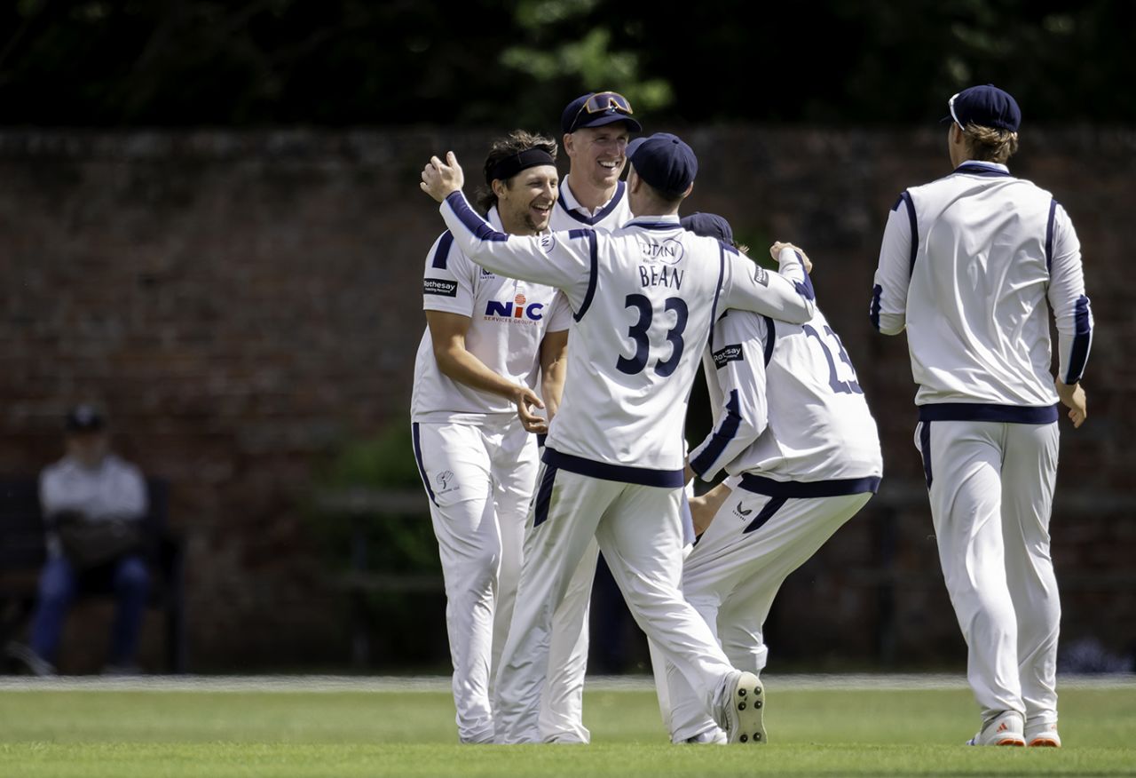 Jack White claimed four second-innings wickets, including three on the final day, County Championship, Division One, Yorkshire vs Essex, York, July 2, 2025