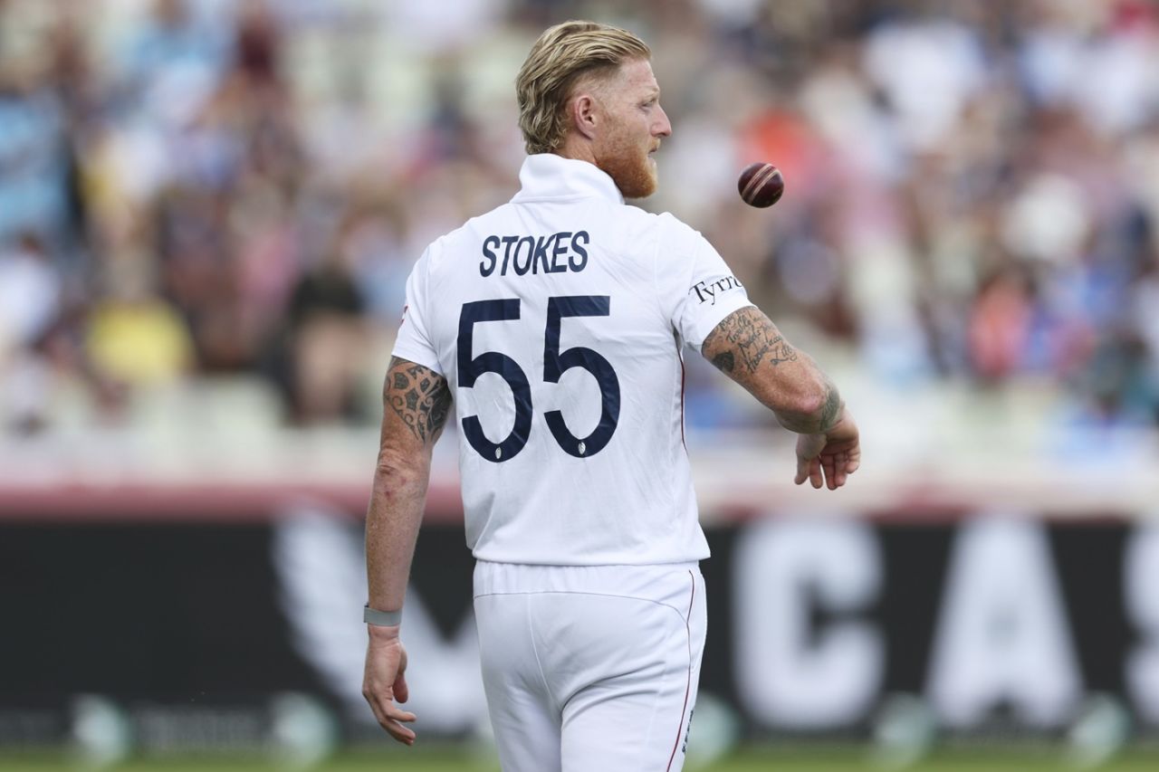 Ben Stokes prepares to bowl on day two, England vs India, 2nd Test, Birmingham, 2nd day, July 3, 2025