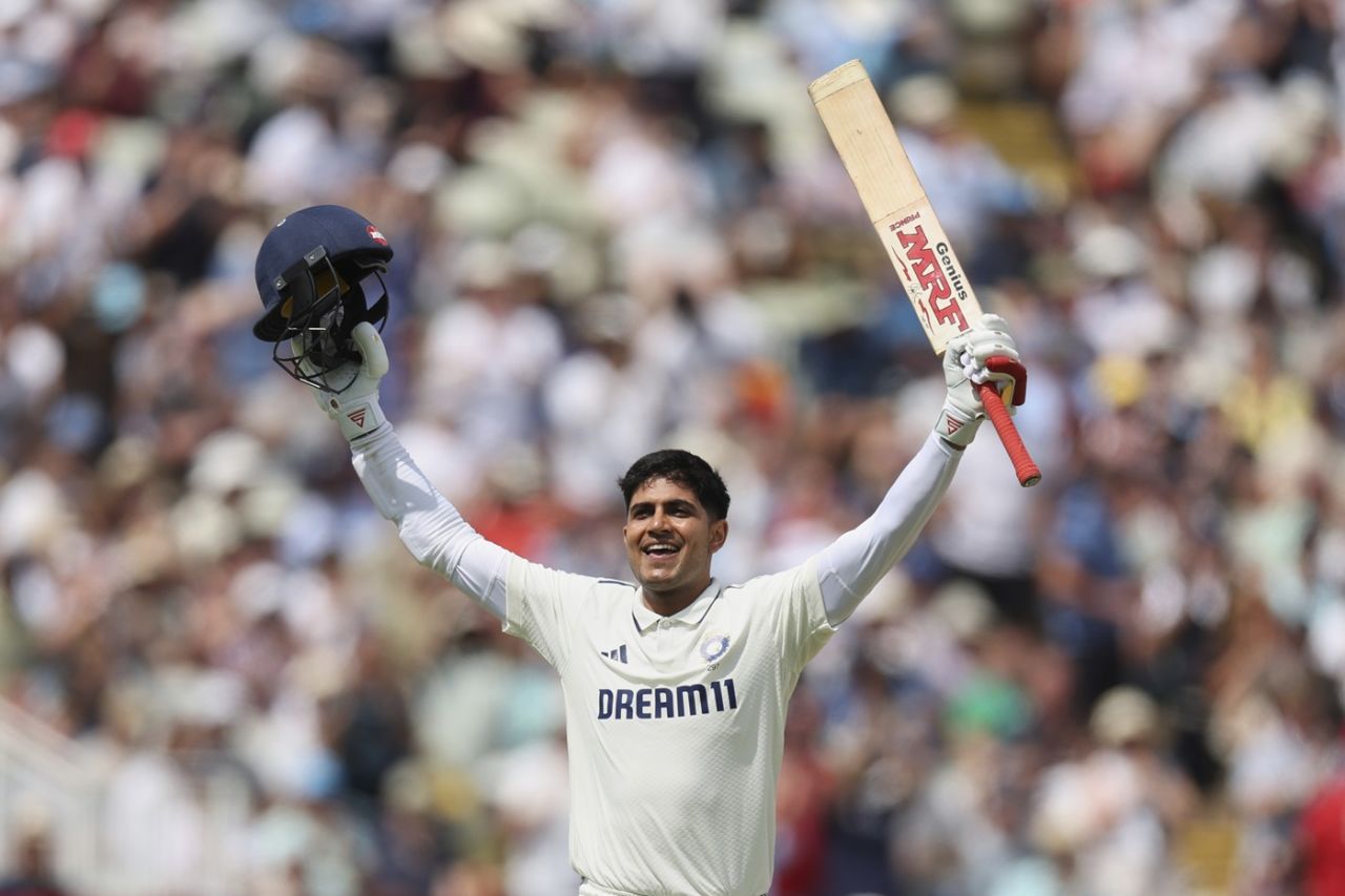 Shubman Gill scored his first Test double-century, England vs India, 2nd Test, Birmingham, 2nd day, July 3, 2025