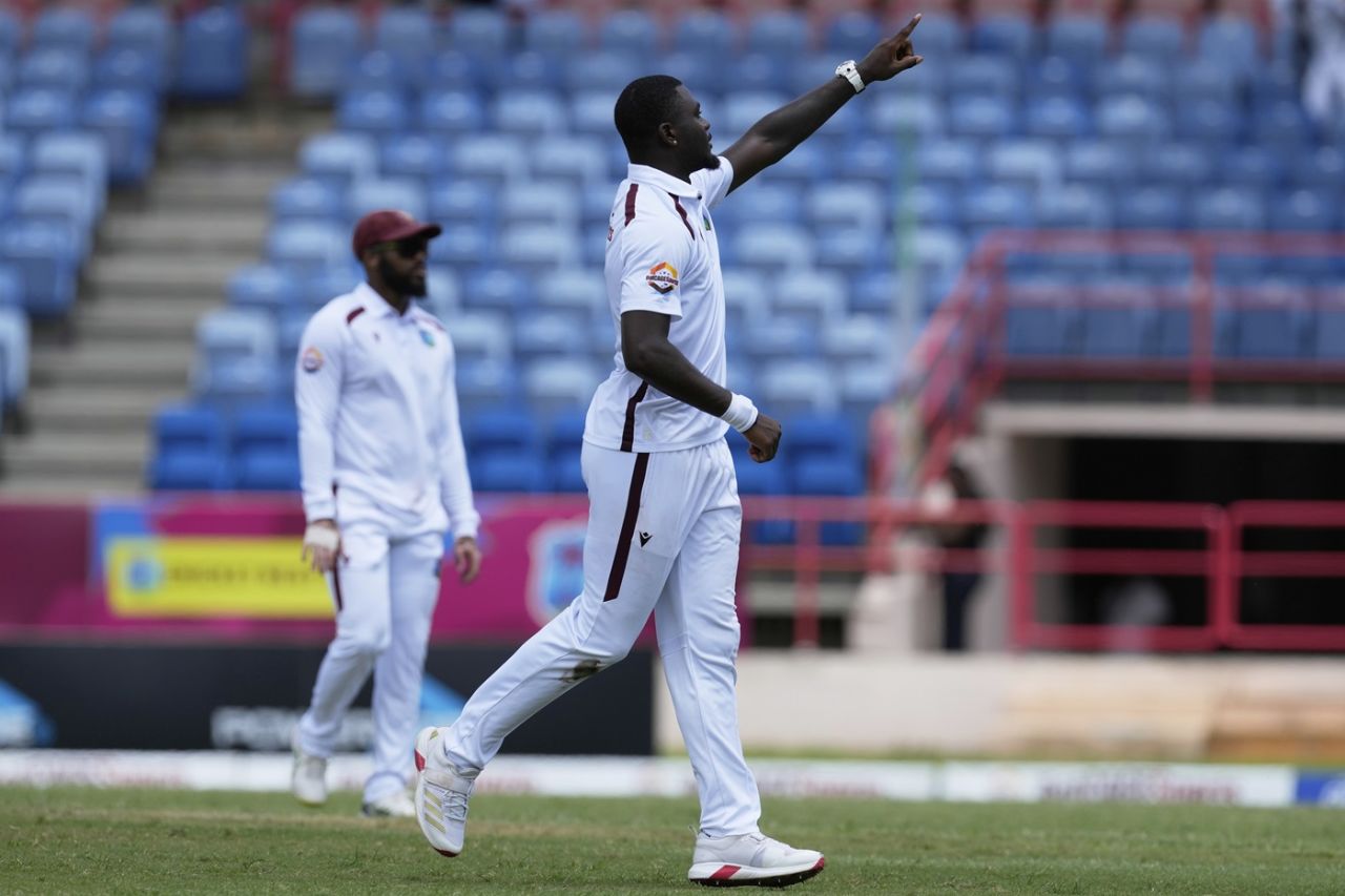 Jayden Seales dismissed Cameron Green at the stroke of lunch, West Indies vs Australia, 2nd Test, St George's, 1st day, July 3, 2025