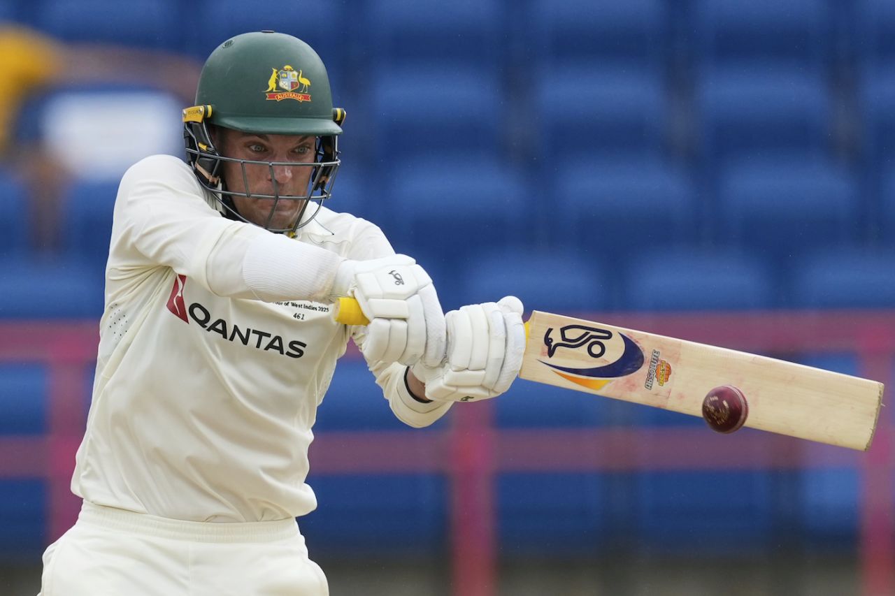 Alex Carey didn't pass up many scoring opportunities early on, West Indies vs Australia, 2nd Test, St George's, 1st day, July 3, 2025