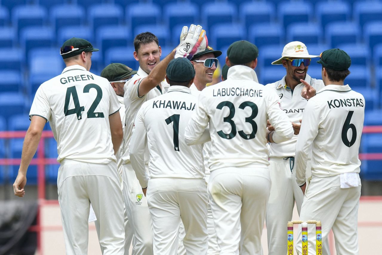 Beau Webster was gifted John Campbell's wicket, West Indies vs Australia, 2nd Test, 2nd day, St George's, July 4, 2025