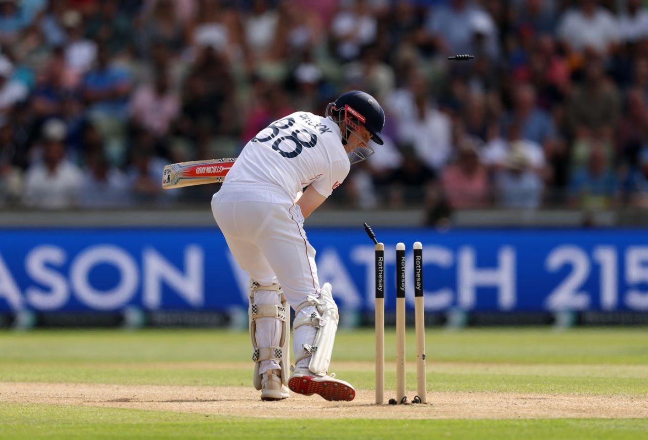 Harry Brook was done in by an in-ducker, England vs India, 2nd Test, Birmingham, 3rd day, July 4, 2025