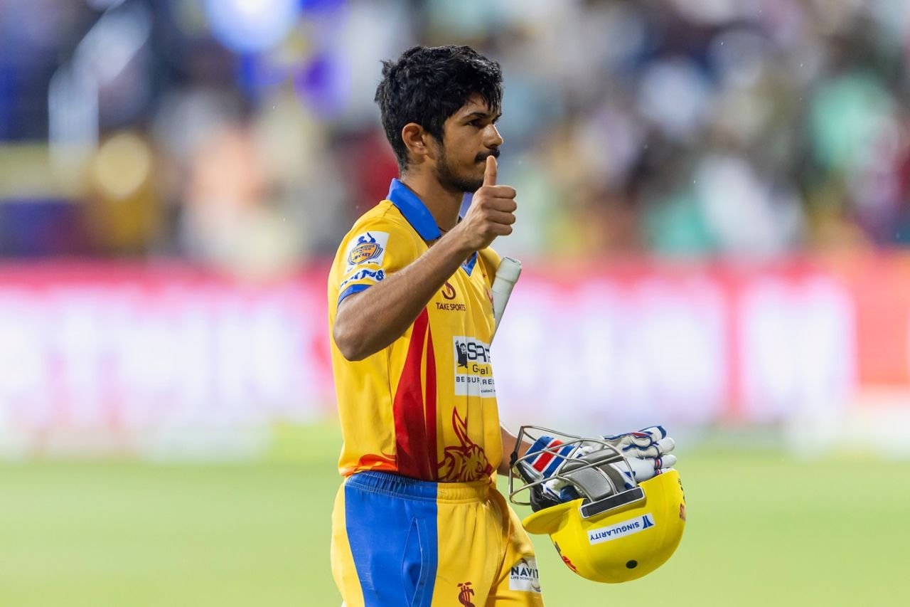 R Vimal Khumar played a crucial hand for Dindigul Dragons, Chepauk Super Gillies vs Dindigul Dragons, TNPL 2025, Qualifier 2, Dindigul, July 4, 2025