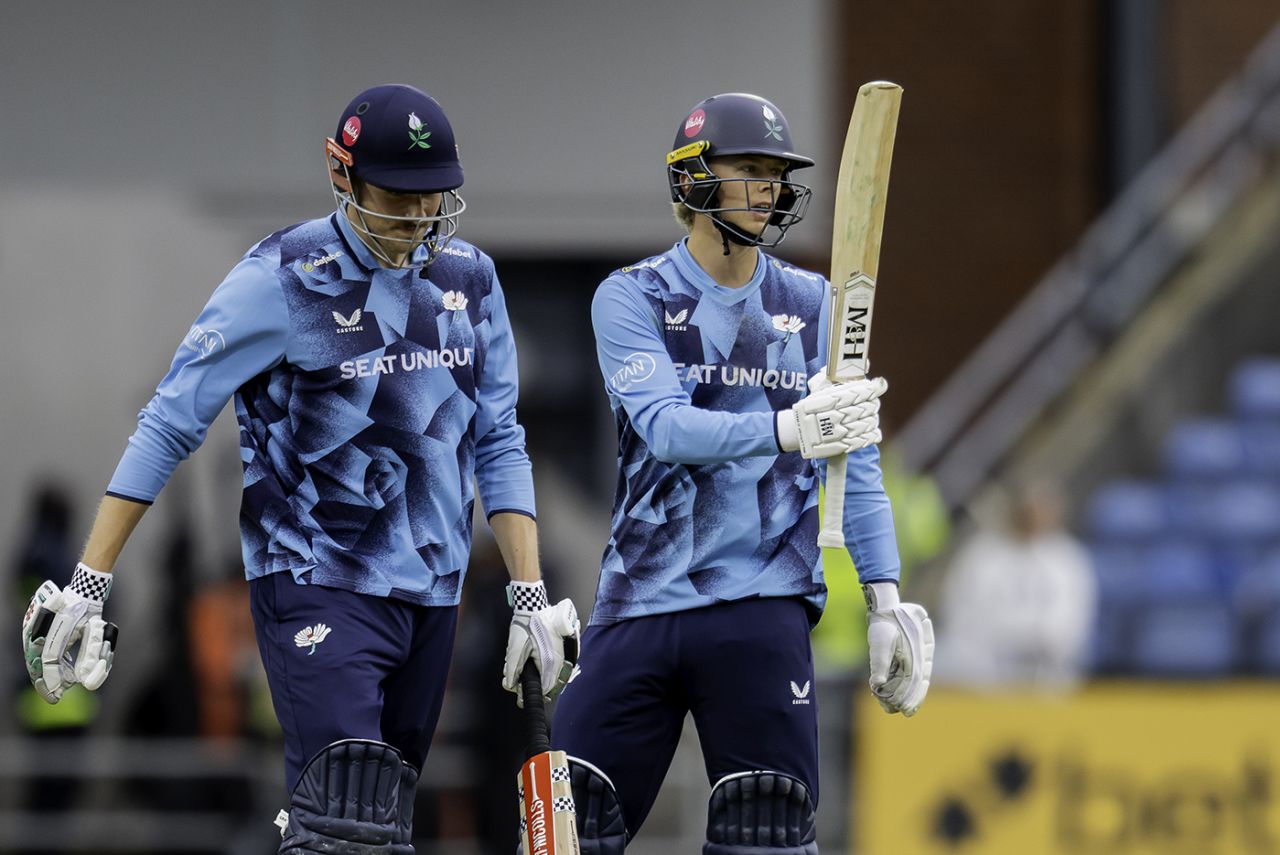 James Wharton and Will Luxton put on a century stand, Yorkshire vs Worcestershire, Men's T20 Blast, Headingley, July 4, 2025