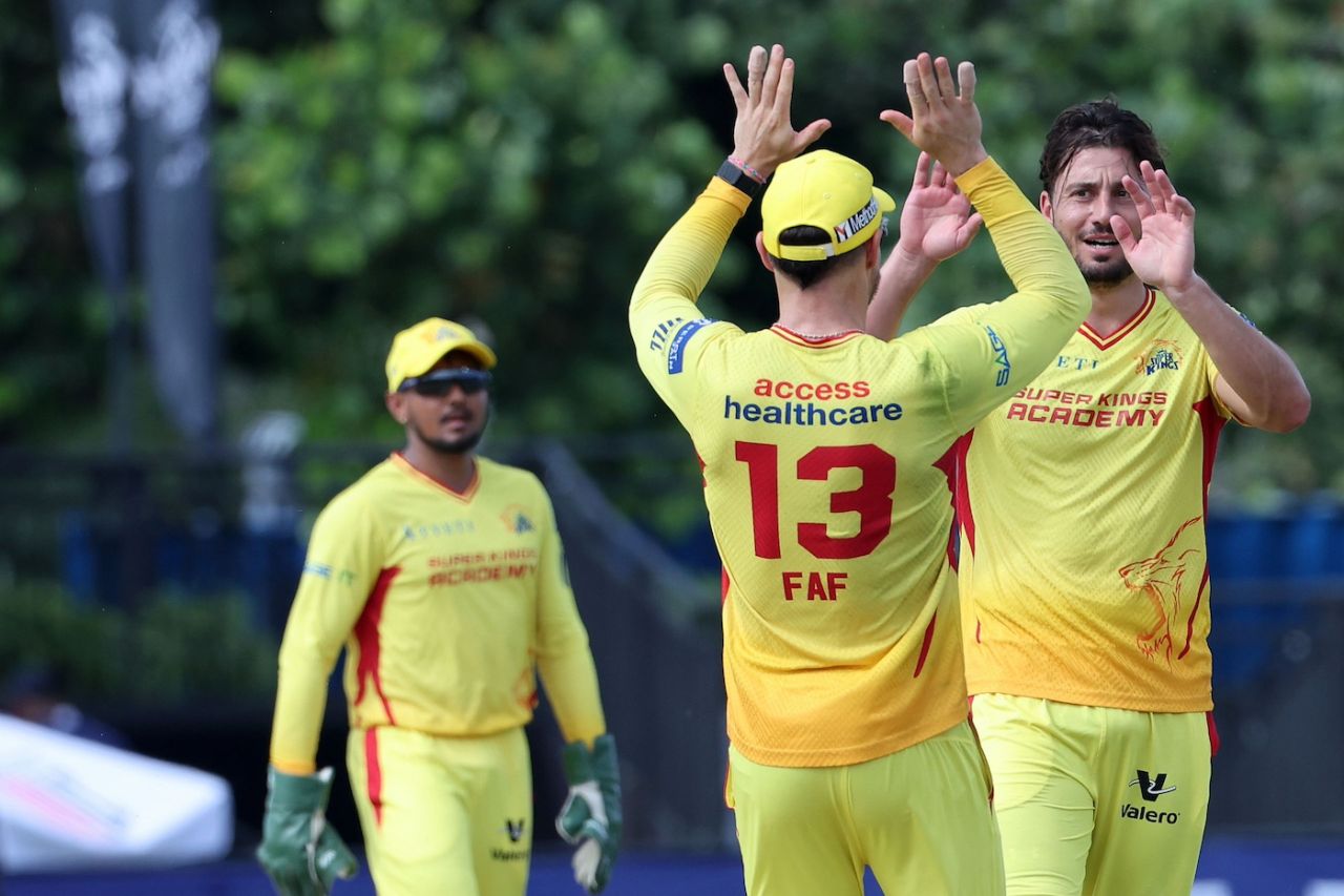 Marcus Stoinis sent back the openers quickly, San Francisco Unicorns vs Texas Super Kings, MLC 2025, Lauderhill, July 4, 2025