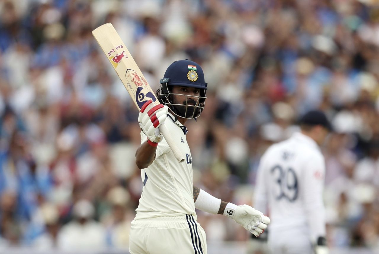 KL Rahul brought up his half-century off 78 balls, England vs India, 2nd Test, Birmingham, 4th day, July 5, 2025