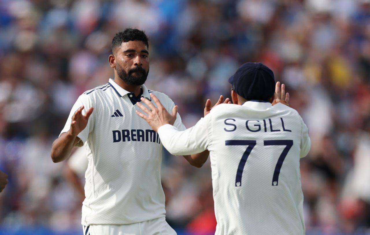 Mohammed Siraj dented England early in their chase, England vs India, 2nd Test, Birmingham, 4th day, July 5, 2025