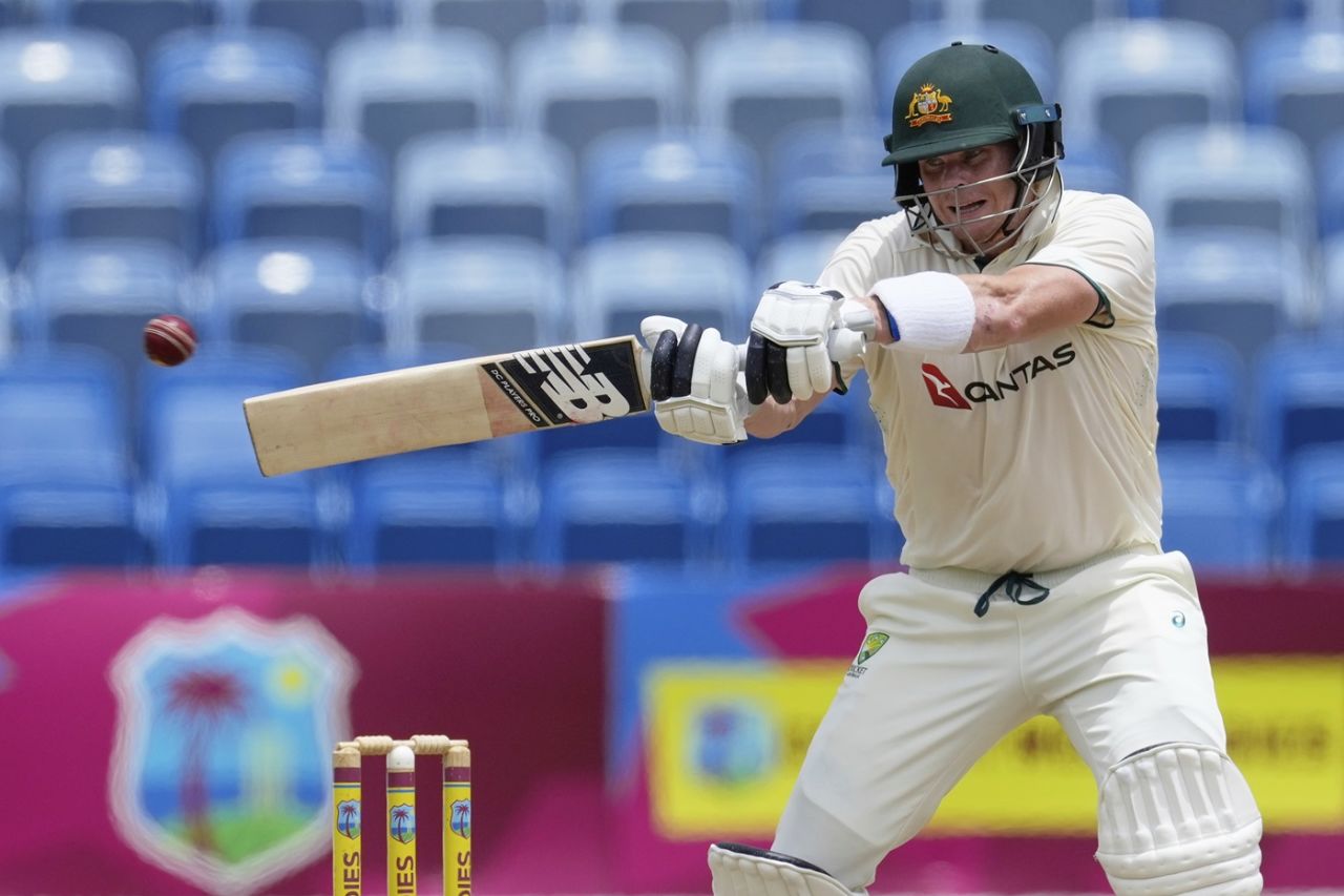 Steven Smith kept the scoreboard ticking, West Indies vs Australia, 2nd Test, 3rd day, St George's, July 5, 2025