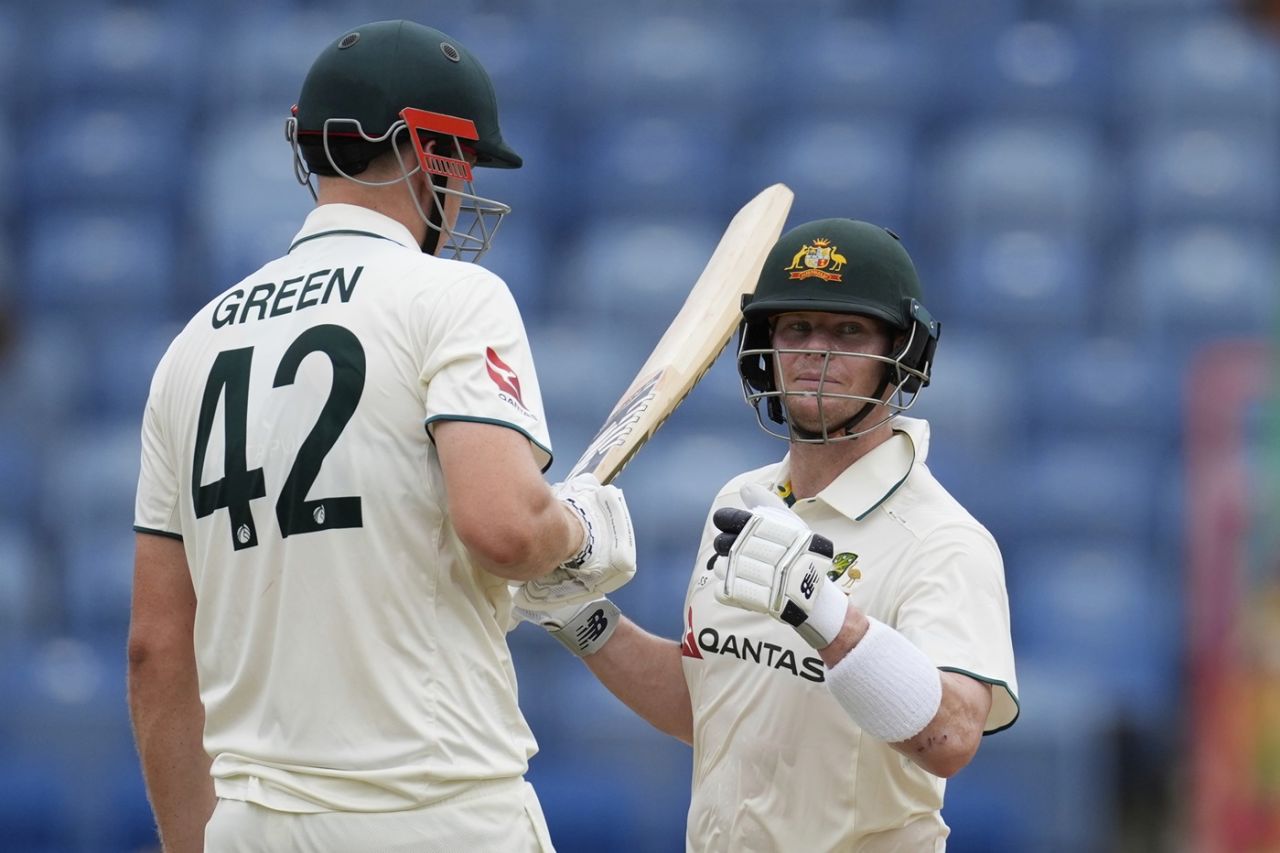 Steven Smith and Cameron Green stitched a crucial stand, West Indies vs Australia, 2nd Test, 3rd day, St George's, July 5, 2025