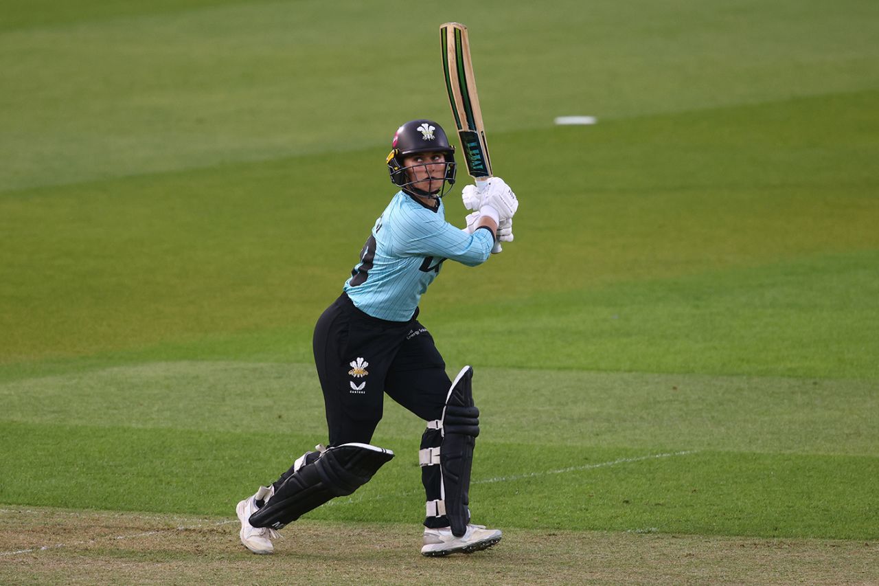 Kira Chathli watches one away, Vitality Blast Women, Surrey Women vs The Blaze, The Kia Oval, June 11, 2025