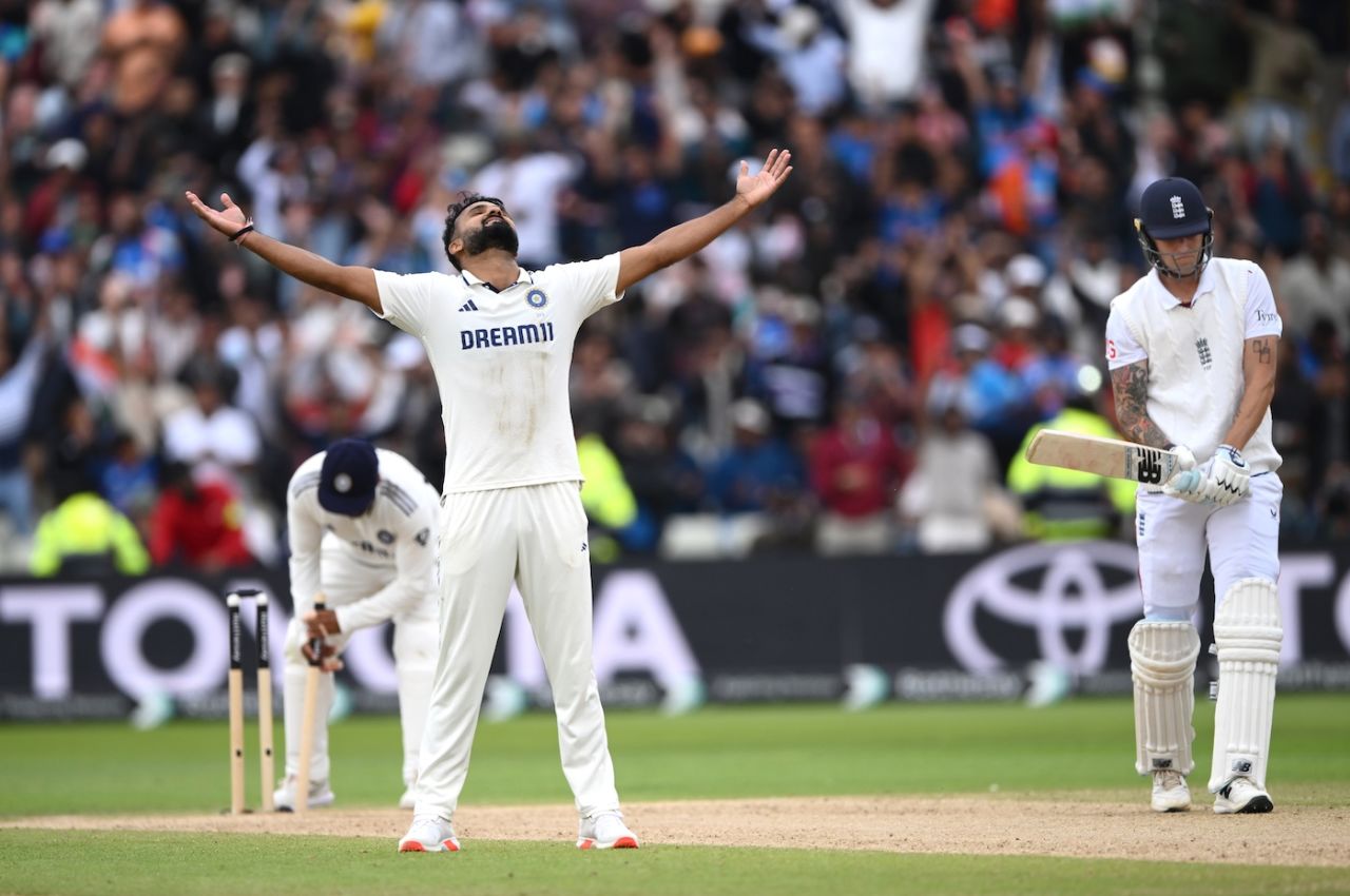 Akash Deep took the final wicket for India, England vs India, 2nd Test, 5th day, Birmingham, July 6, 2025