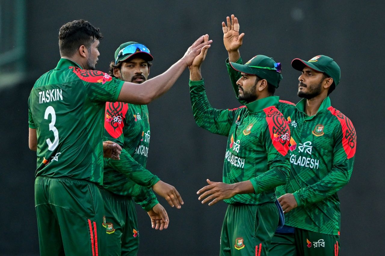 Taskin Ahmed finished with figures of 2 for 51 in his ten overs, Sri Lanka vs Bangladesh, 3rd ODI, Pallekele, July 8, 2025