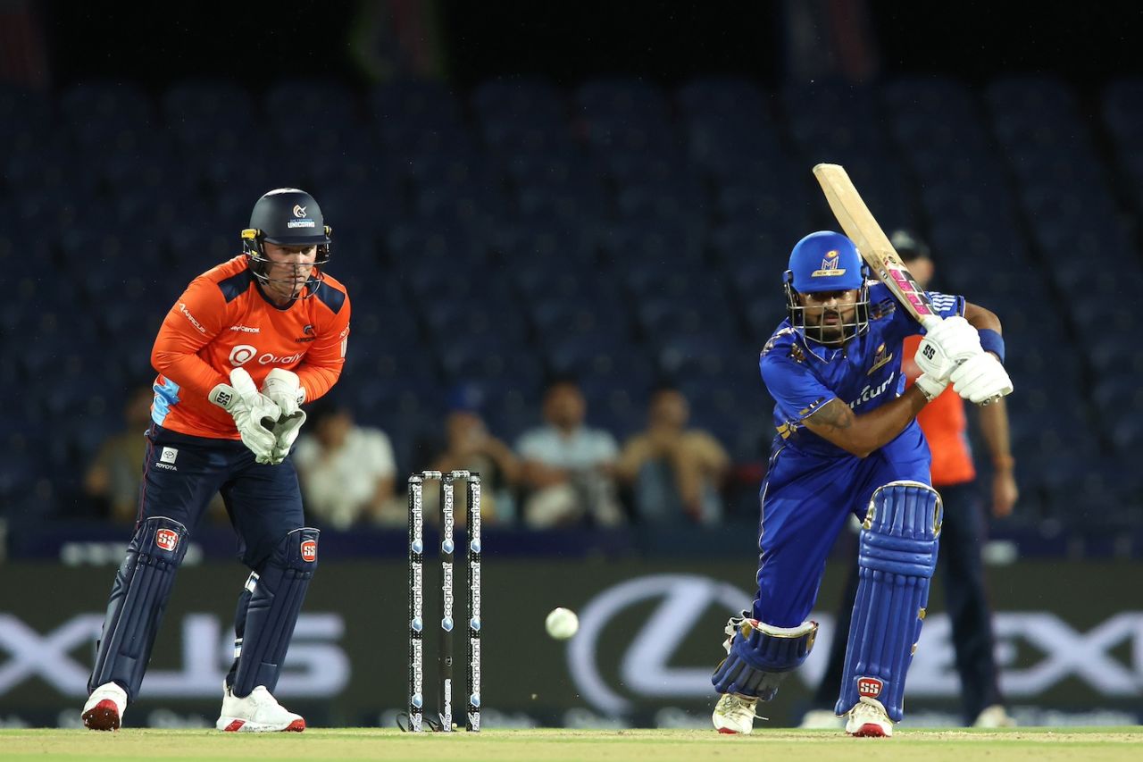 Monank Patel was steady in the small chase, MI New York vs San Francisco Unicorns, MLC 2025 Eliminator, Dallas, July 9, 2025