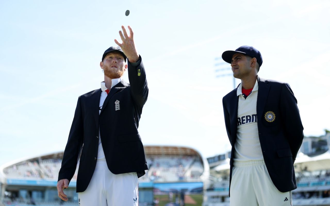 Ben Stokes won the toss and asked Shubman Gill to field, England vs India, 3rd Test, Lord's, London, 1st day, July 10, 2025