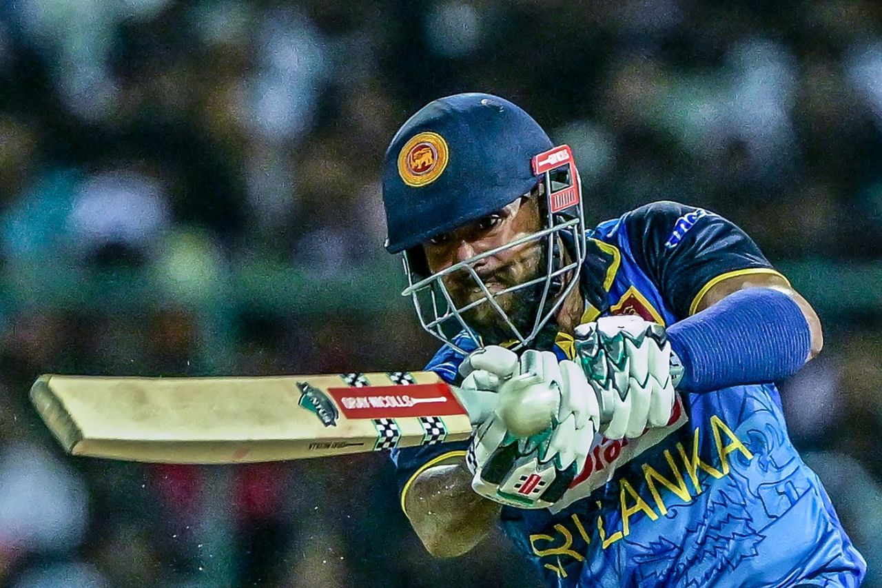 Kusal Mendis smoked an unbeaten 38 off 15 balls inside the powerplay, Sri Lanka vs Bangladesh, 1st T20I, Pallekele, July 10, 2025
