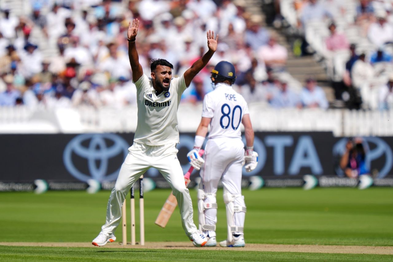 Akash Deep had a tough day, England vs India, 3rd Test, Lord's, Day 1, July 10, 2025