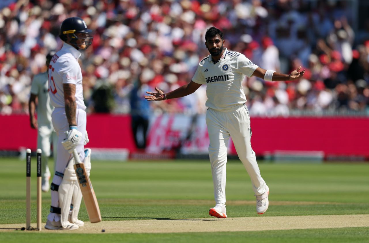 Jasprit Bumrah uprooted Ben Stokes' off stump, England vs India, 3rd Test, Lord's, London, 2nd Day, July 11, 2025