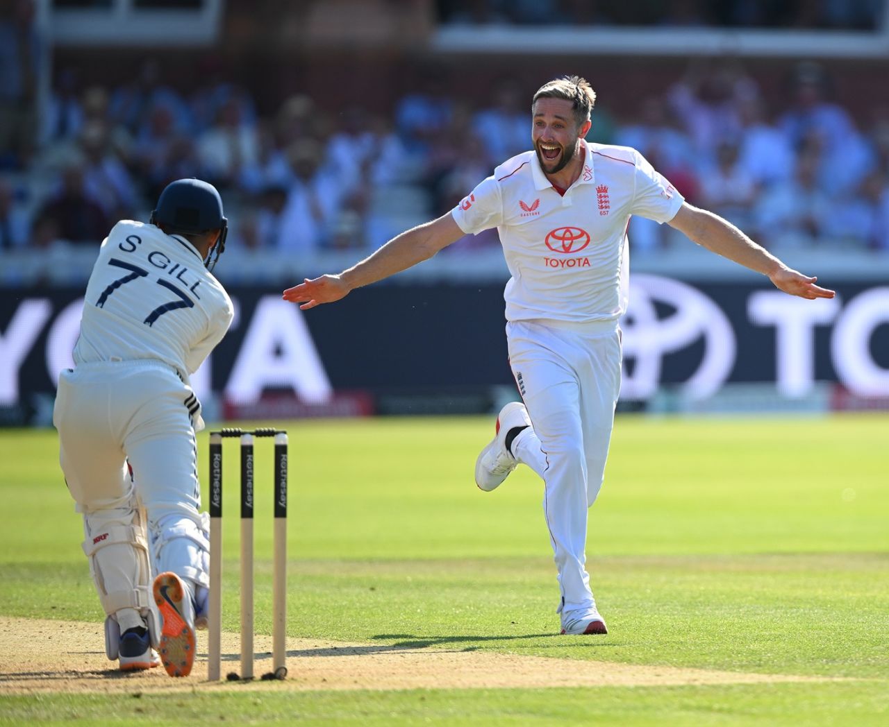 Chris Woakes had Shubman Gill caught behind, England vs India, 3rd Test, Lord's, London, 2nd day, July 11, 2025