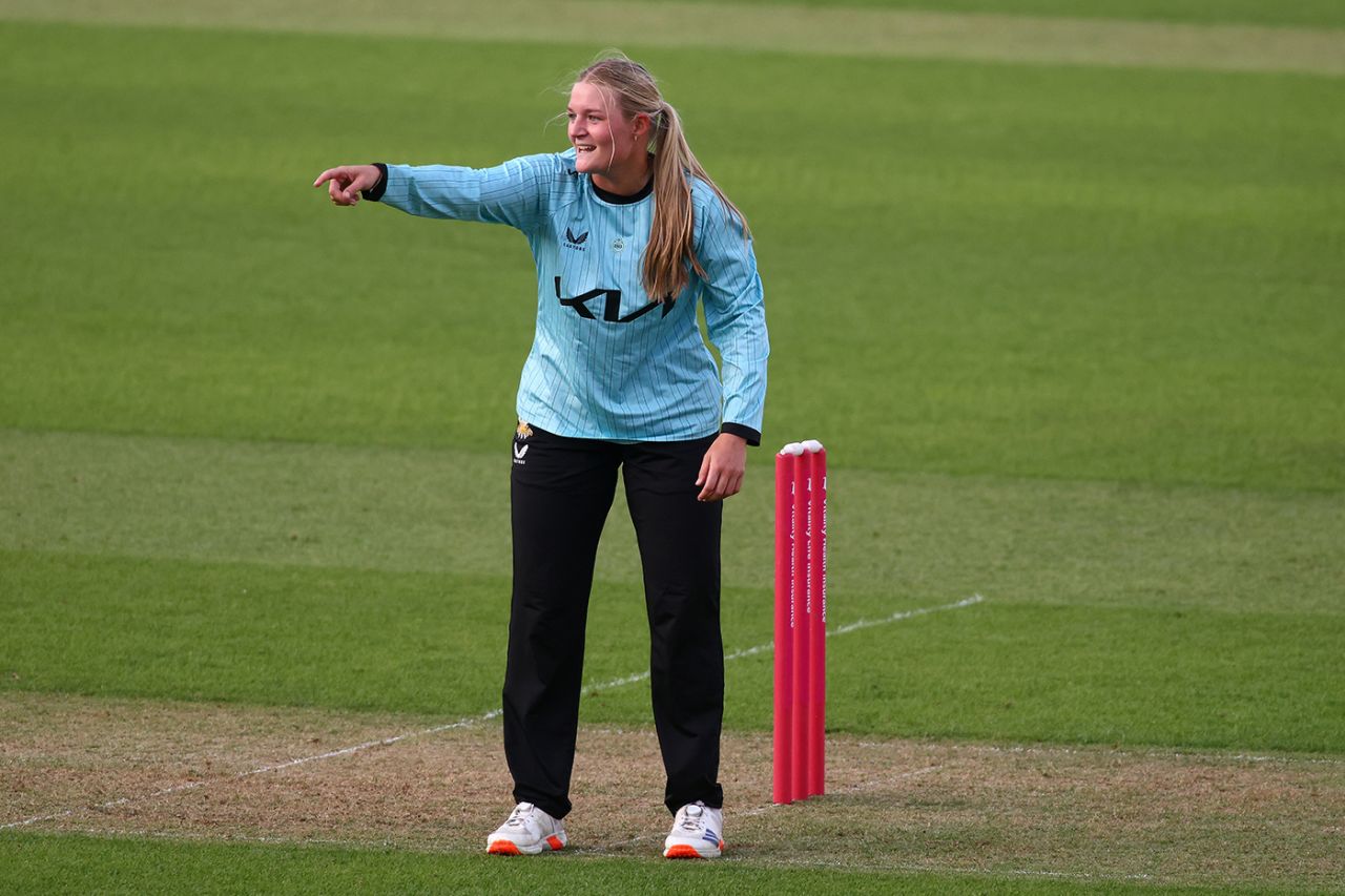Ryana Macdonald-Gay helped contain The Blaze, Vitality Blast Women, Surrey vs The Blaze, The Kia Oval, June 11, 2025