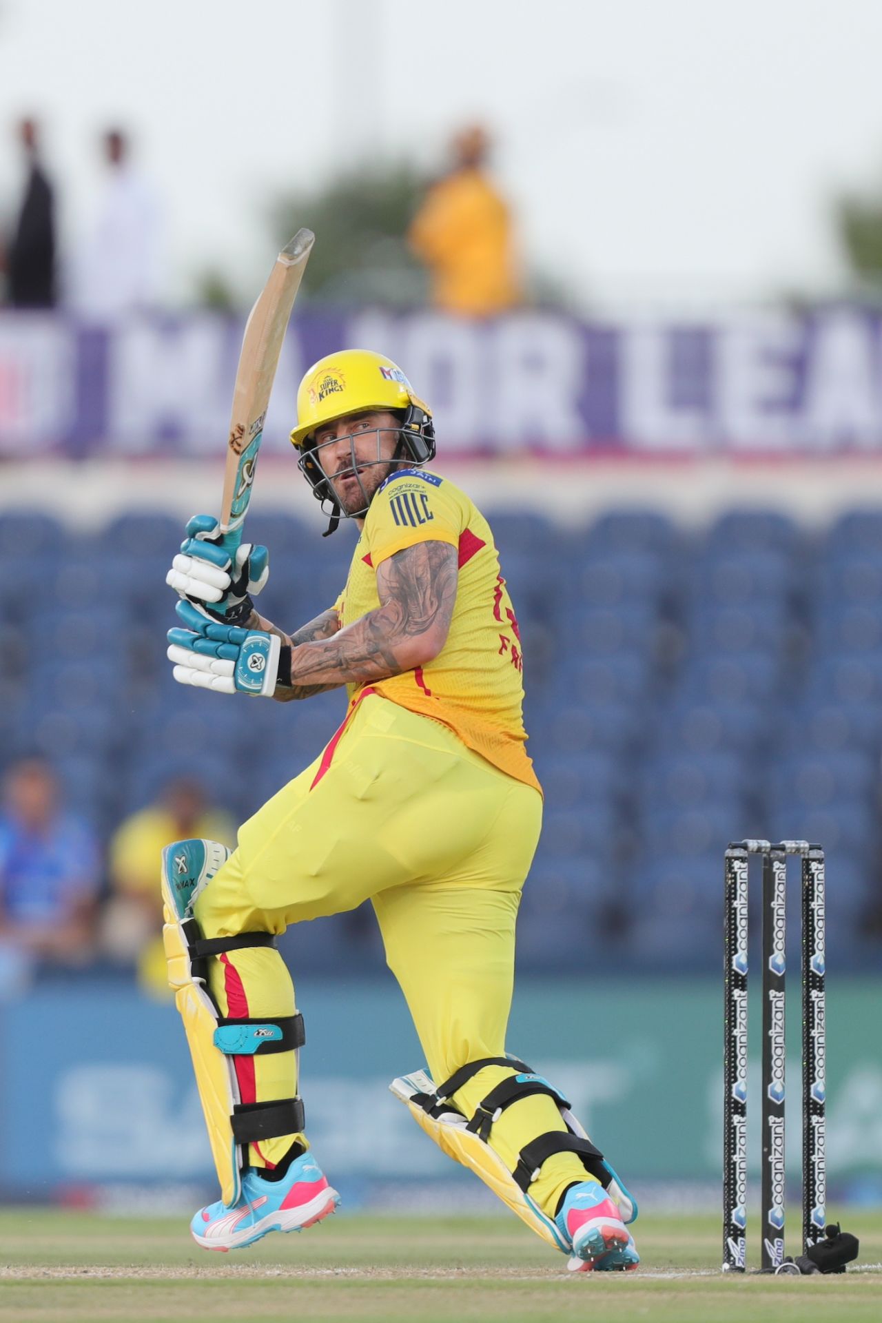 Faf du Plessis held the innings together, MI New York vs Texas Super Kings, MLC 2025 Qualifier 2, Dallas, July 11, 2025