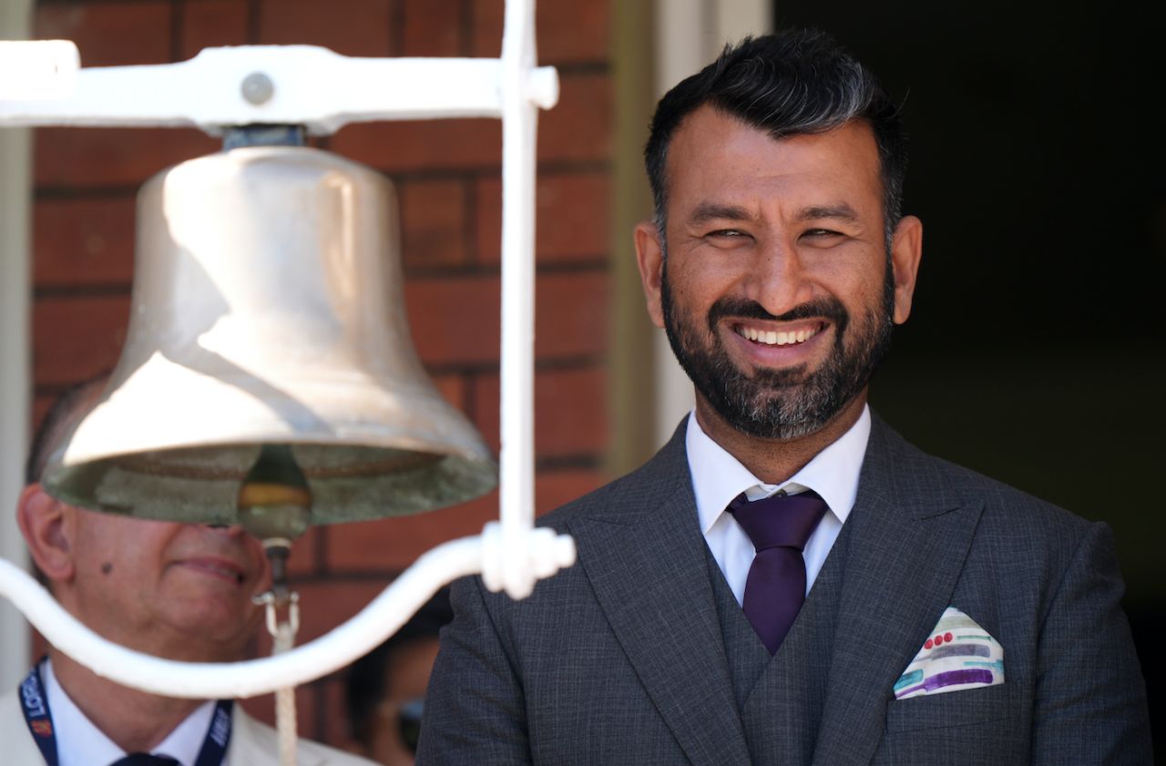 Cheteshwar Pujara rang the bell at the start of the day, England vs India, 3rd Test, Lord's, London, 3rd day, July 12, 2025