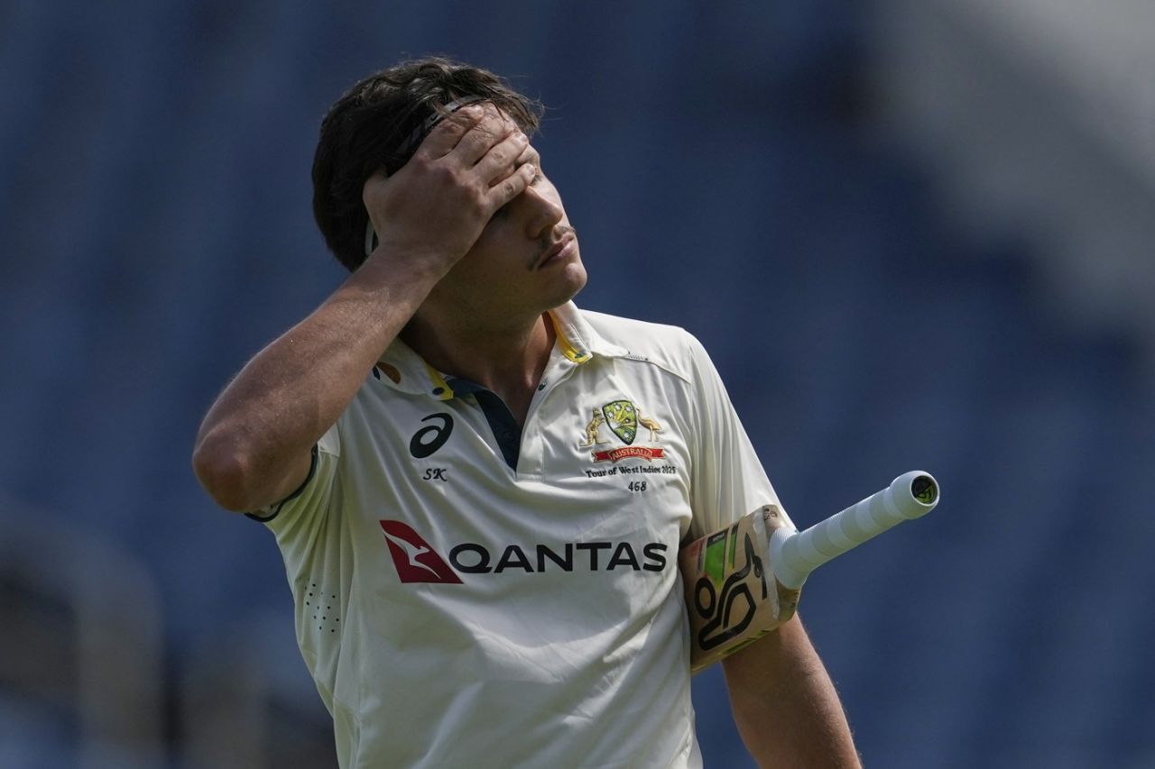 Sam Konstas' woes continued, West Indies vs Australia, 3rd Test, Kingston, Day 1, July 12, 2025