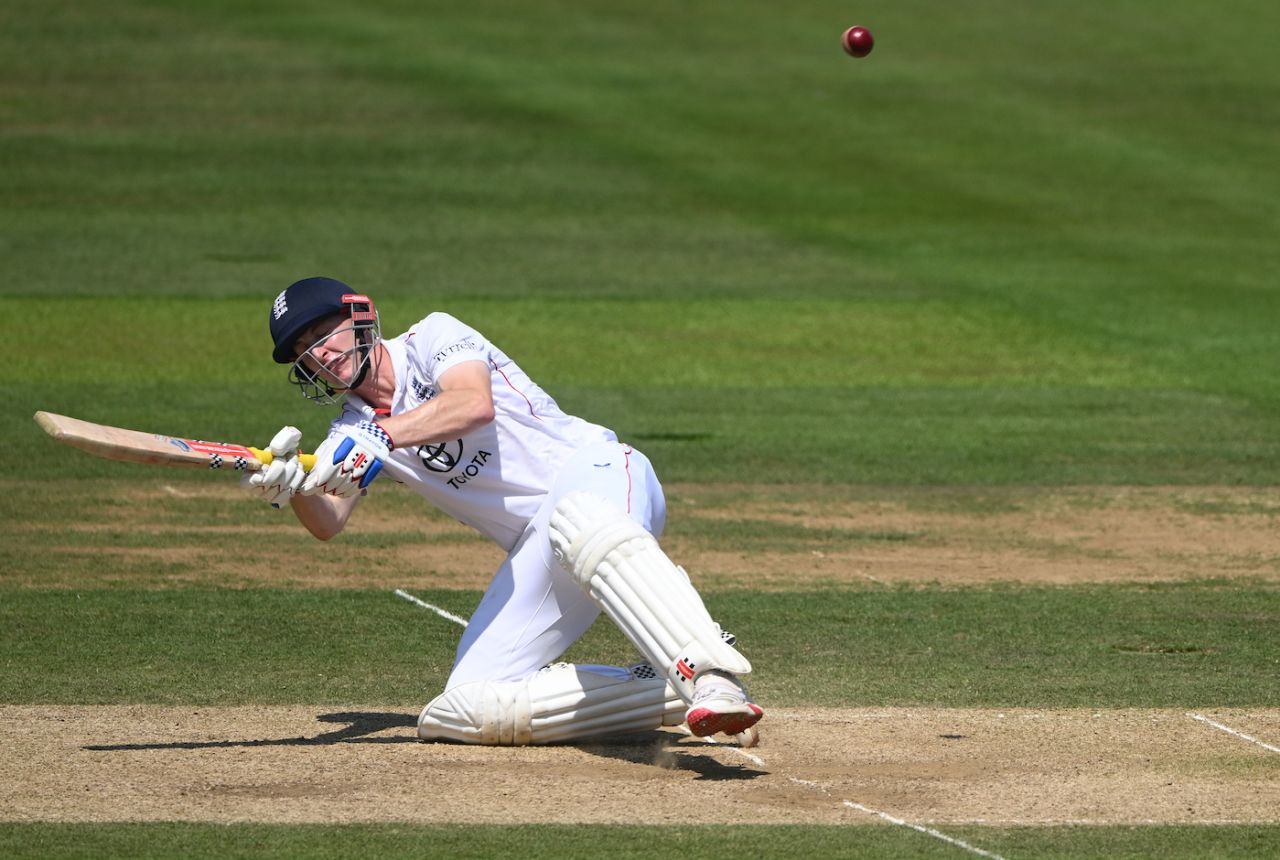 Harry Brook got a couple of boundaries on the scoop, England vs India, 3rd Test, Lord's, 4th day, July 13, 2025