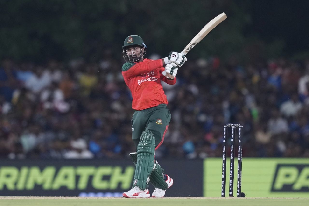 Litton Das goes on the attack, Sri Lanka vs Bangladesh, 2nd T20I, Dambulla, July 13, 2025
