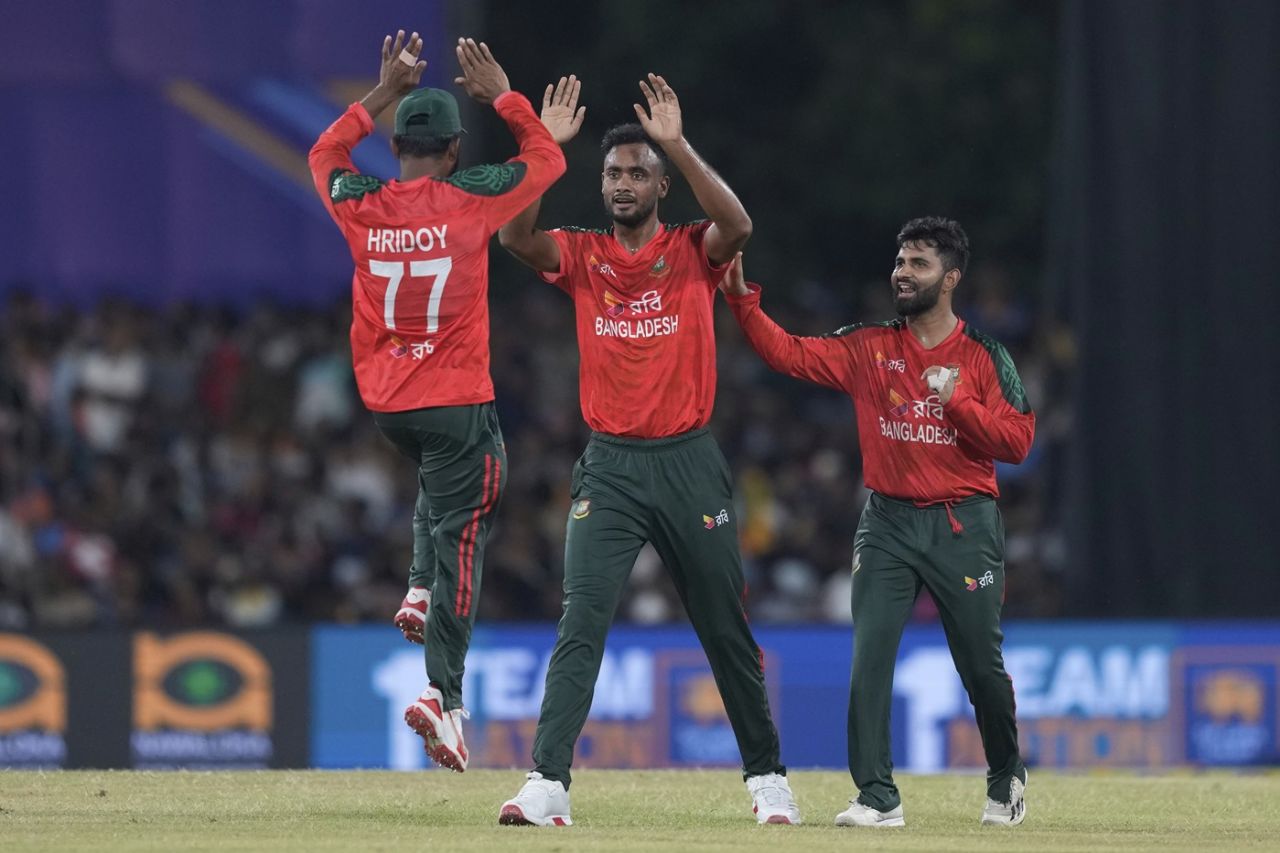 Shoriful Islam made early inroads for Bangladesh, Sri Lanka vs Bangladesh, 2nd T20I, Dambulla, July 13, 2025