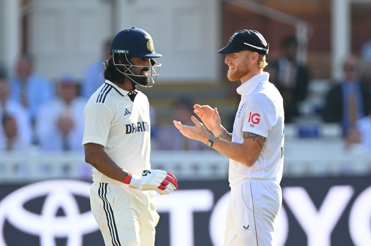 Ben Stokes has some fun with KL Rahul close to stumps, England vs India, 3rd Test, Lord's, 4th day, July 13, 2025